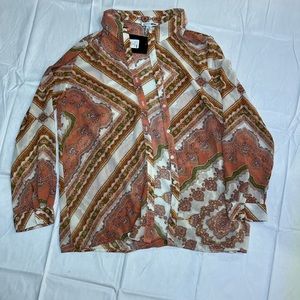Fashionova mesh Silk long sleeve XL